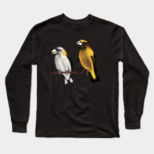 Evening Grosbeaks Long Sleeve T-Shirt